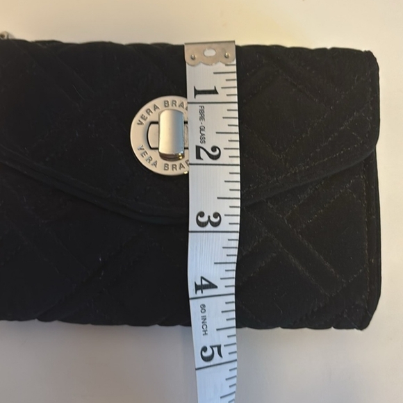 Vera Bradley Elegant Black Quilted Wallet - Picture 10 of 10